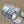 Silver Tone 1990's Vintage Quilted Design Thick Huggie Hoop Earrings