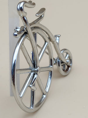 J.J. JONETTE JEWELRY 1988 Vintage High Wheel Bicycle Brooch