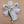 Vintage 1960's-70's White Enamel/Gold Tone 3.5