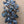 1940's-1950's Navette/Round Blue Rhinestones/ Resin Spheres 3D Layered Brooch