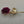 Gold Tone/Red Matte Finish Rose/Textured Leaf Vintage Brooch