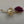 Gold Tone/Red Matte Finish Rose/Textured Leaf Vintage Brooch