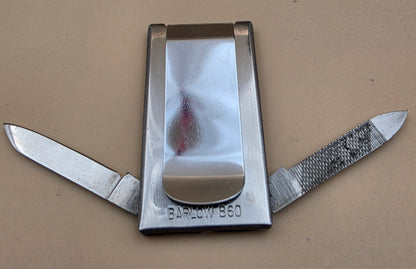 1983 Harley Davidson Money Clip/Pocket Knife Salem, Oregon 25th Anniversary Advertising Piece