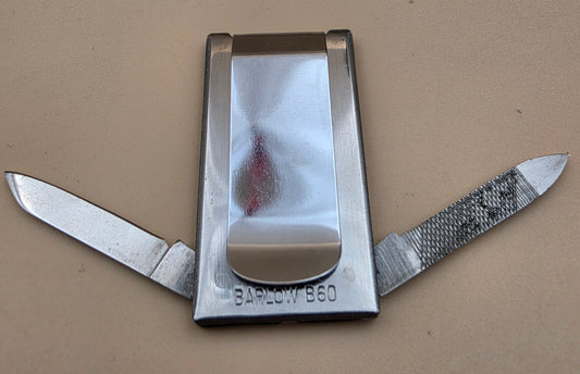1983 Harley Davidson Money Clip/Pocket Knife Salem, Oregon 25th Anniversary Advertising Piece
