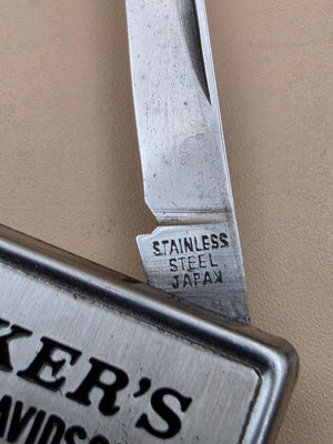 1983 Harley Davidson Money Clip/Pocket Knife Salem, Oregon 25th Anniversary Advertising Piece
