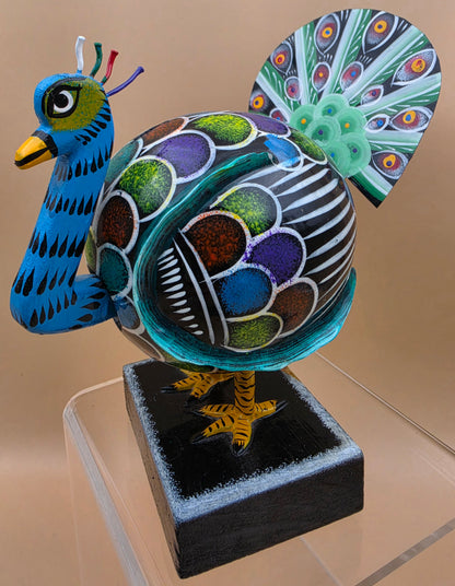 Bobble Head and Tail Style Mexican Folk Art Pheasant Home Decor
