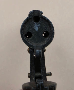 MARX Vintage Miniature Toy Replica Six Shooter Western Colt Revolver Handgun with Hammer and Safety Lock Slide Set of 2