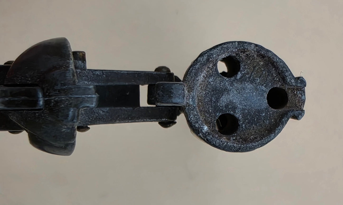 MARX Vintage Miniature Toy Replica Six Shooter Western Colt Revolver Handgun with Hammer and Safety Lock Slide Set of 2