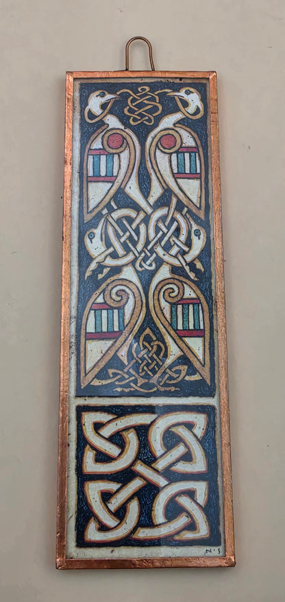 Copper Wrapped Frame Hanging Glass Sun Catcher