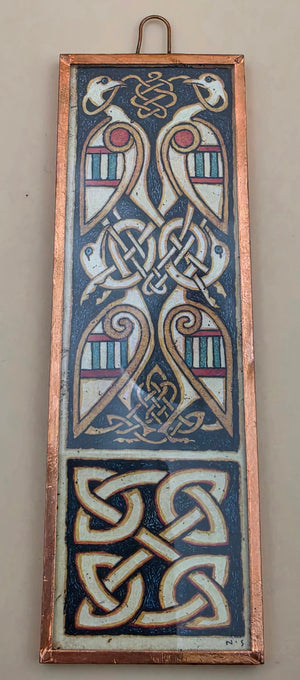 Copper Wrapped Frame Hanging Glass Sun Catcher