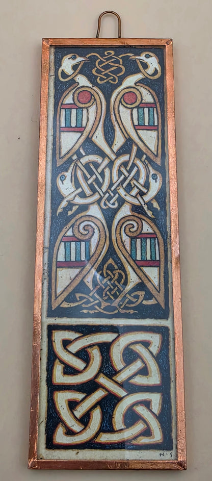 Copper Wrapped Frame Hanging Glass Sun Catcher