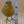 Wooden Hand Carved and Painted Yellow Chickadee Bird with Metal Legs