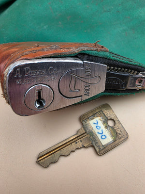 A. RIFKIN CO. The Idaho First National Bank, Boise For Goodman Oil Co. Homedale, Idaho 1960's Locking Bank Bag and Key