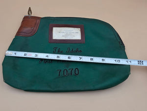 A. RIFKIN CO. The Idaho First National Bank, Boise For Goodman Oil Co. Homedale, Idaho 1960's Locking Bank Bag and Key