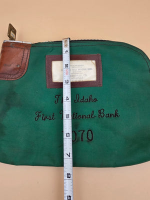 A. RIFKIN CO. The Idaho First National Bank, Boise For Goodman Oil Co. Homedale, Idaho 1960's Locking Bank Bag and Key