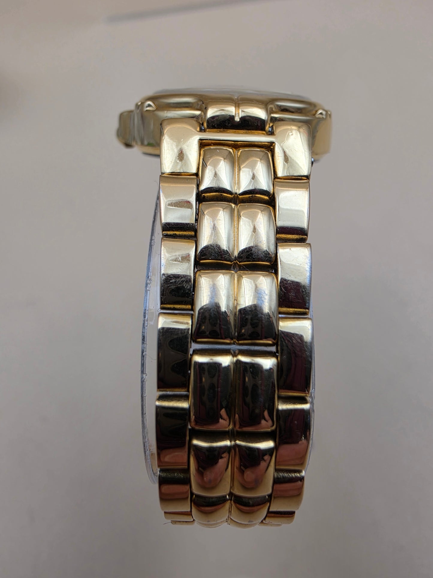 GUESS Vintage 1994 "Art Deco" Inspired Gold Tone Bracelet Watch