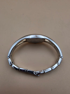 RUMOURS Vintage Tonneau Shaped Face/Silver Tone Bracelet Watch