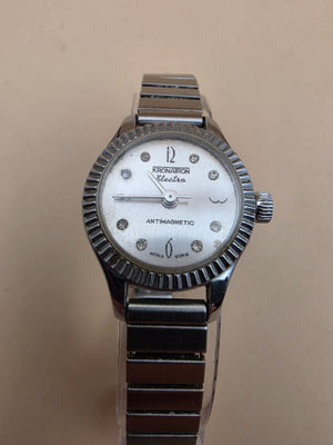 KRONATRON ELECTRA Mechanical Movement/Fluted Bezel/ Expandable Bracelet Band