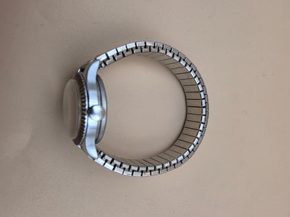 KRONATRON ELECTRA Mechanical Movement/Fluted Bezel/ Expandable Bracelet Band
