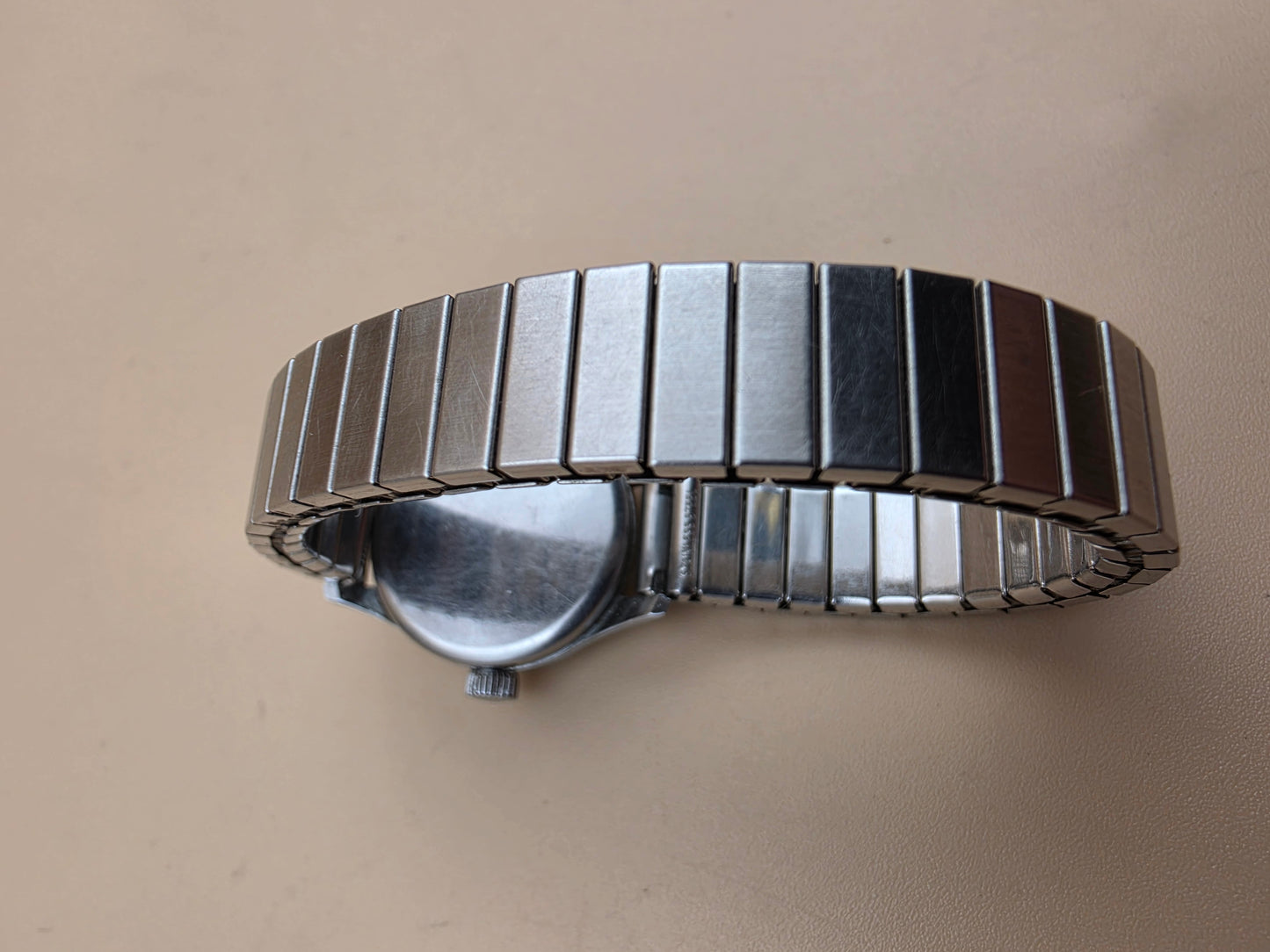 KRONATRON ELECTRA Mechanical Movement/Fluted Bezel/ Expandable Bracelet Band