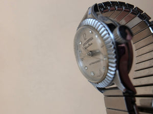 KRONATRON ELECTRA Mechanical Movement/Fluted Bezel/ Expandable Bracelet Band