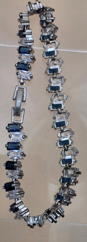 IMPERIUM Lab/Simulated Stones /Sterling Silver Plated 7"Tennis Bracelet