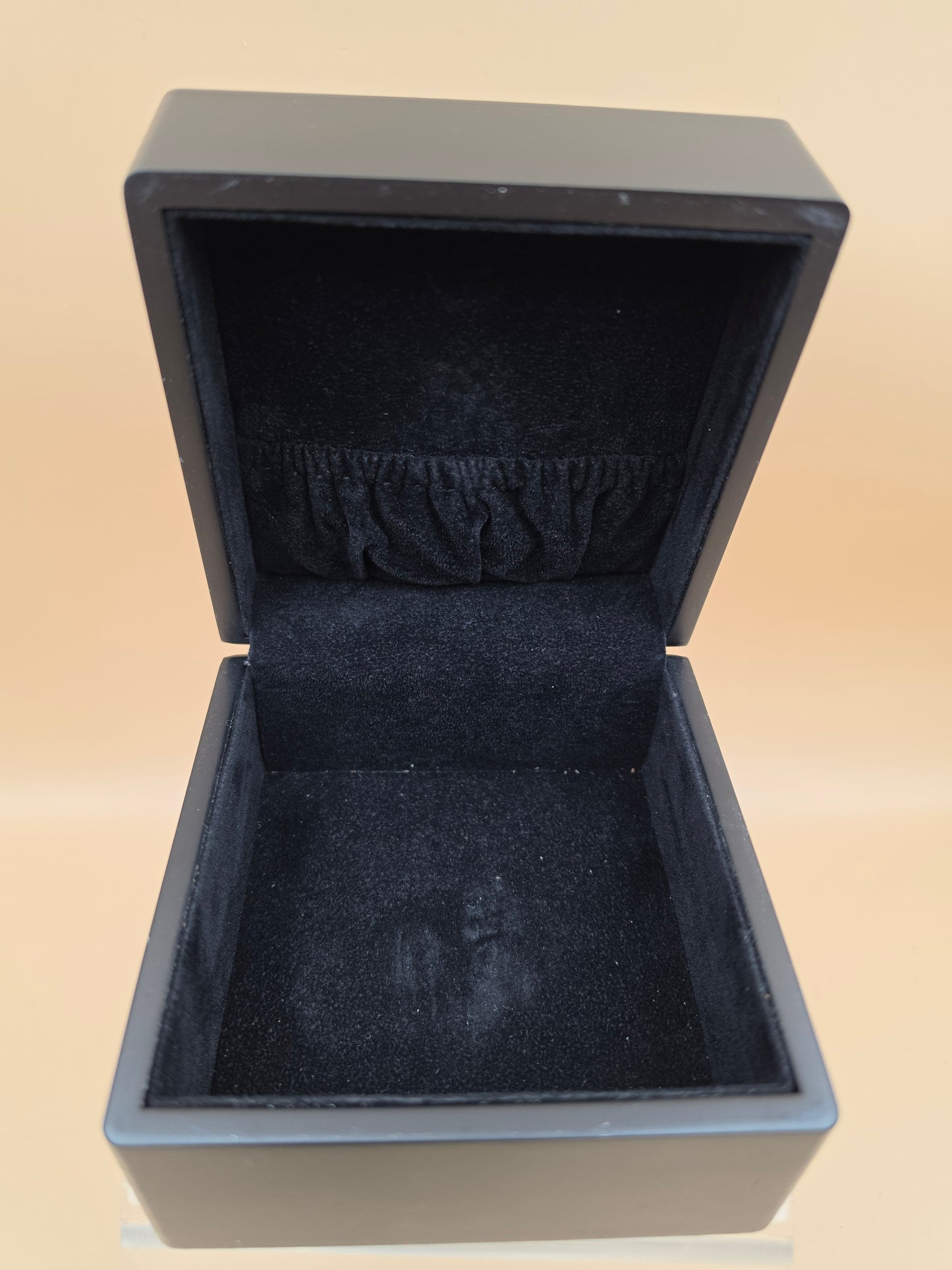 Vintage Duck Unlimited "Sponsorship Gift" Dark Wood/Pewter Top Watch/Jewelry Box 3.5" x 3.5"