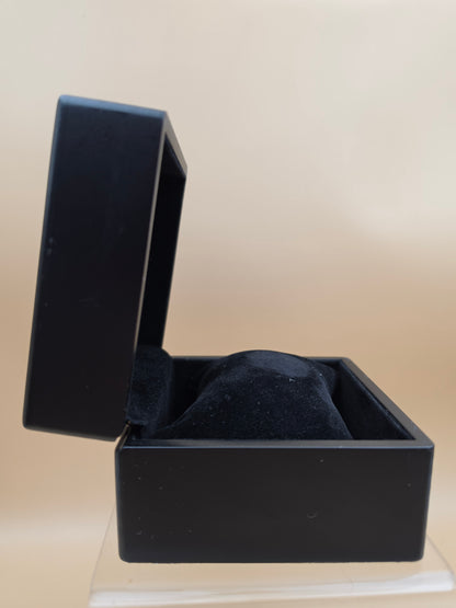 Vintage Duck Unlimited "Sponsorship Gift" Dark Wood/Pewter Top Watch/Jewelry Box 3.5" x 3.5"