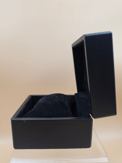 Vintage Duck Unlimited "Sponsorship Gift" Dark Wood/Pewter Top Watch/Jewelry Box 3.5" x 3.5"