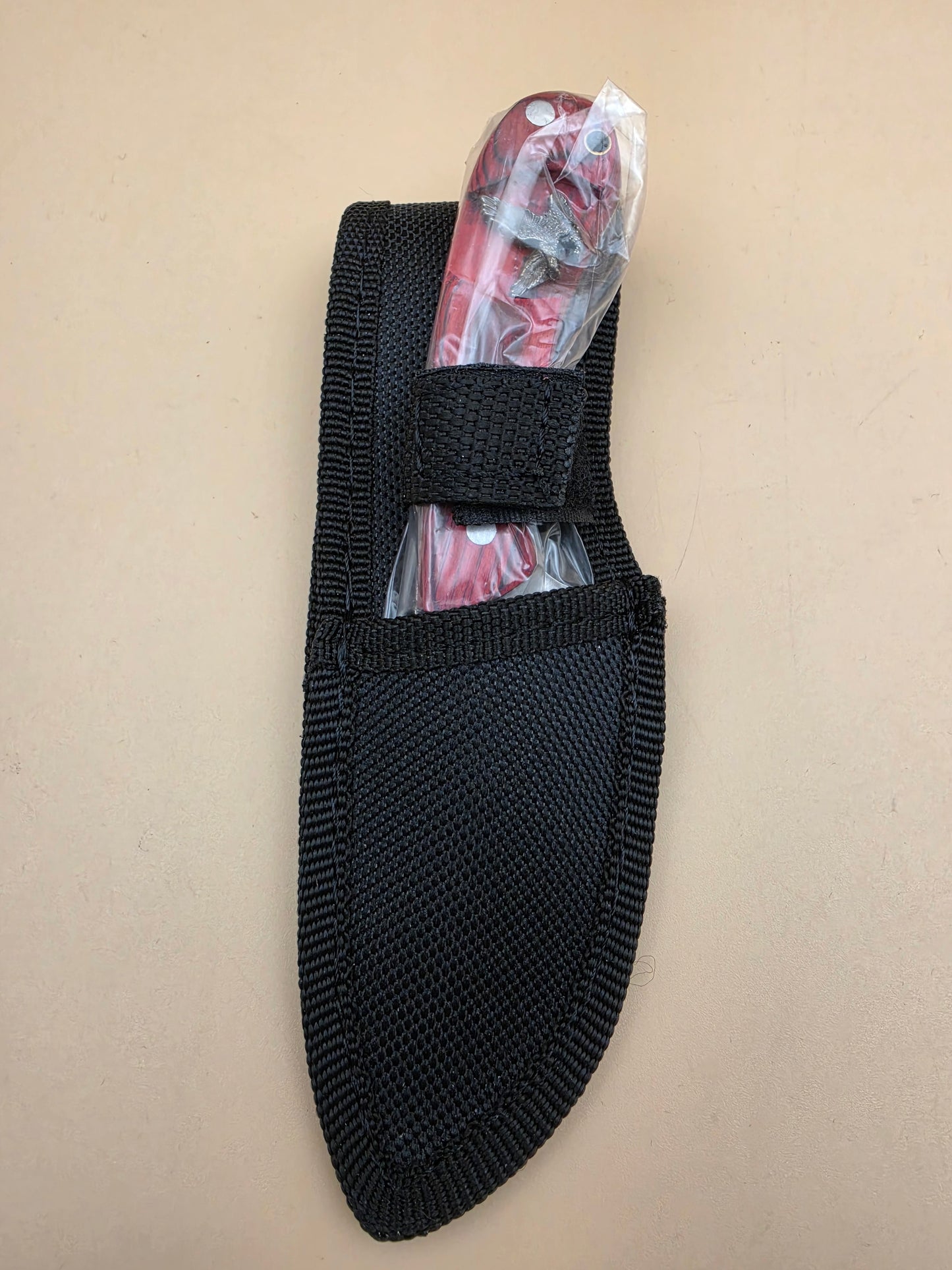 Wooden Handle Eagle Knife with Sheath