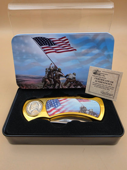 Silver Nickel Collectors WWII Pocket Knife