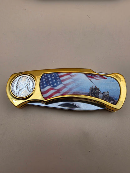 Silver Nickel Collectors WWII Pocket Knife