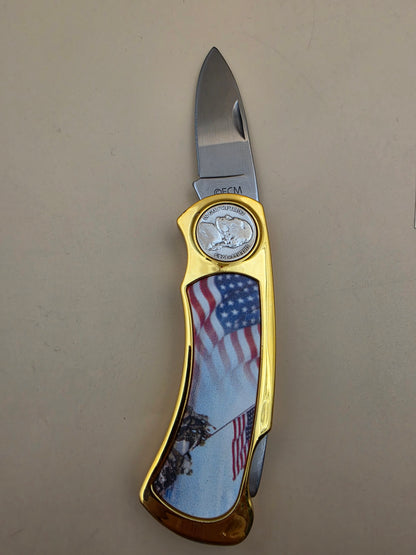 Silver Nickel Collectors WWII Pocket Knife