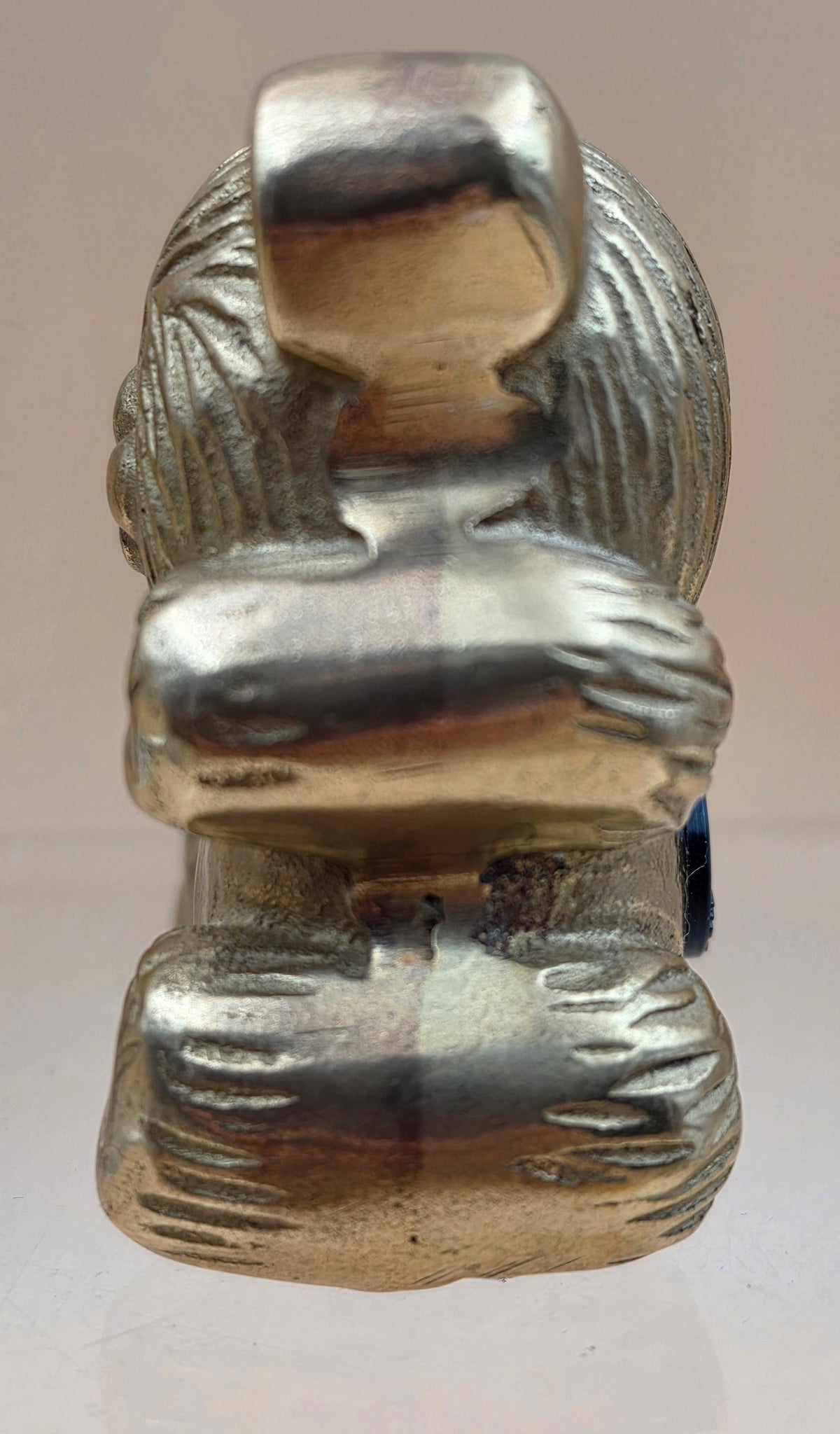 Solid Brass Vintage 1970's Bear/Teddy Bear Lamp Finial