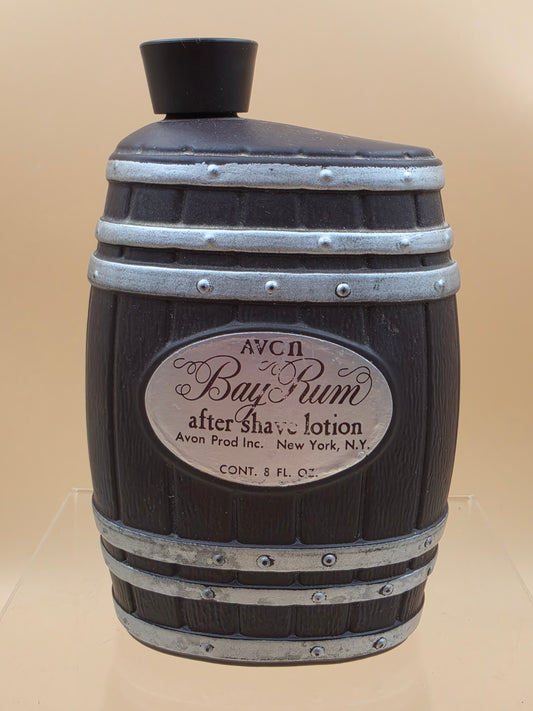 1960's AVON Wooden Barrel Bay Rum After Shave Lotion Empty Container