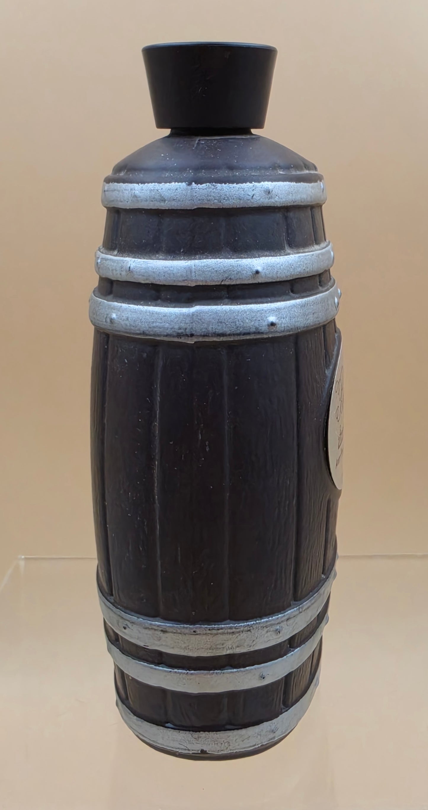 1960's AVON Wooden Barrel Bay Rum After Shave Lotion Empty Container