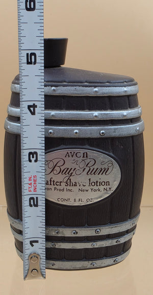 1960's AVON Wooden Barrel Bay Rum After Shave Lotion Empty Container