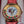Vintage Santa Claus Festive Novelty Watch With Free Moving Rhinestones in Face