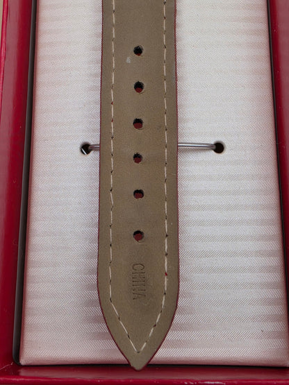 Vintage Santa Claus Festive Novelty Watch With Free Moving Rhinestones in Face