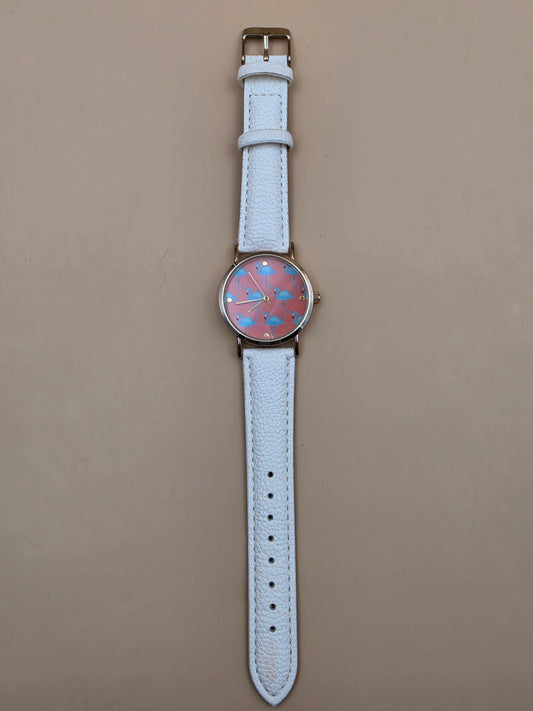 CHARTER CLUB Pink Flamingo 33mm Dial Women's Vintage Watch