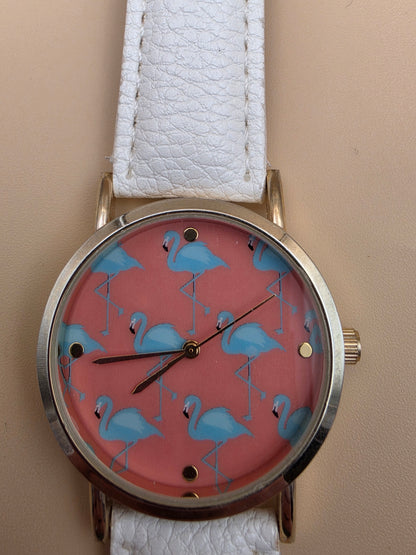 CHARTER CLUB Pink Flamingo 33mm Dial Women's Vintage Watch