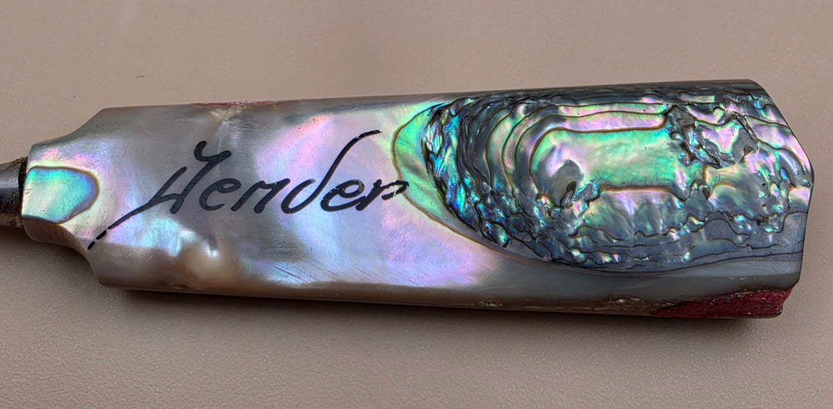 Denver, Colorado Abalone/Mother Of Pearl Manicure Advertising Souvenir Set- Nail File/Cuticle Cutter/Awl