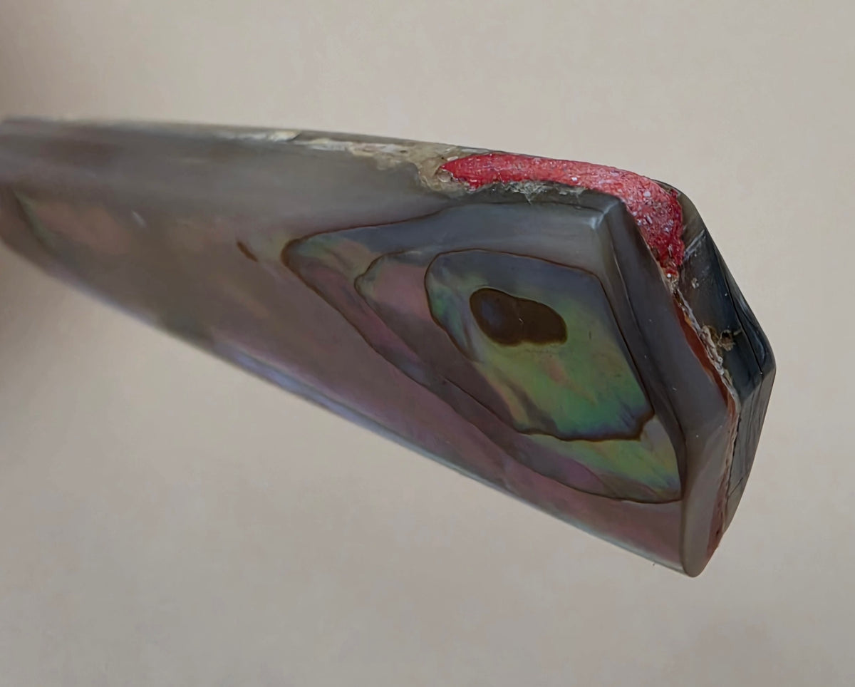 Denver, Colorado Abalone/Mother Of Pearl Manicure Advertising Souvenir Set- Nail File/Cuticle Cutter/Awl