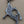 Pewter Finished Skier Charm/ Vintage 1950's-60's Sweater Clip