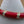 Red Enamel/Clear Rhinestone/Gold Tone 7.25