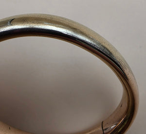 FM CO. Gold Filled Victorian Era Vintage 6.5"Cuff Bracelet
