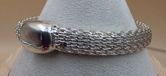 MONET Vintage Mesh 7.75" Cuff Bracelet