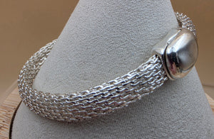 MONET Vintage Mesh 7.75" Cuff Bracelet