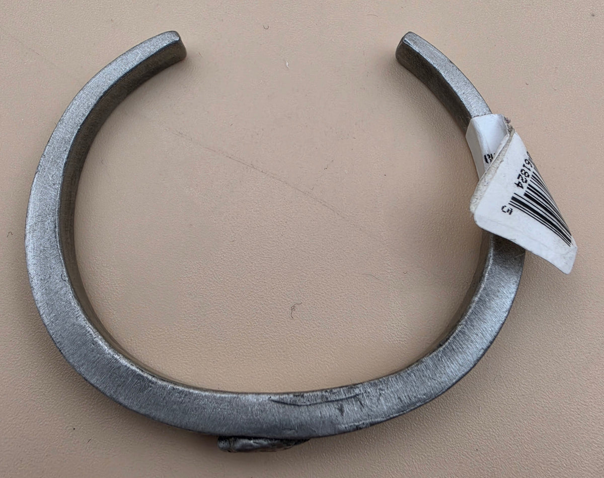SISK Pewter Hand Carved American Eagle 6" Bracelet