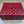 Red Leatherette/Gold Star Embellished 3.5